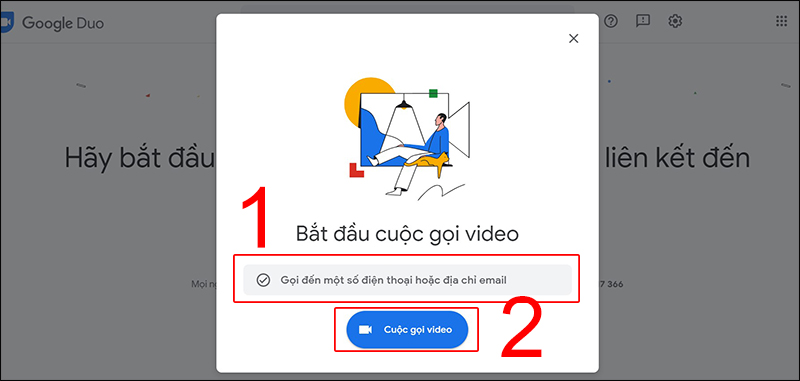 Gọi video cho một người