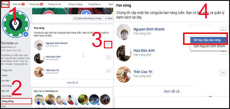 Gỡ bỏ huy hiệu fan cứng