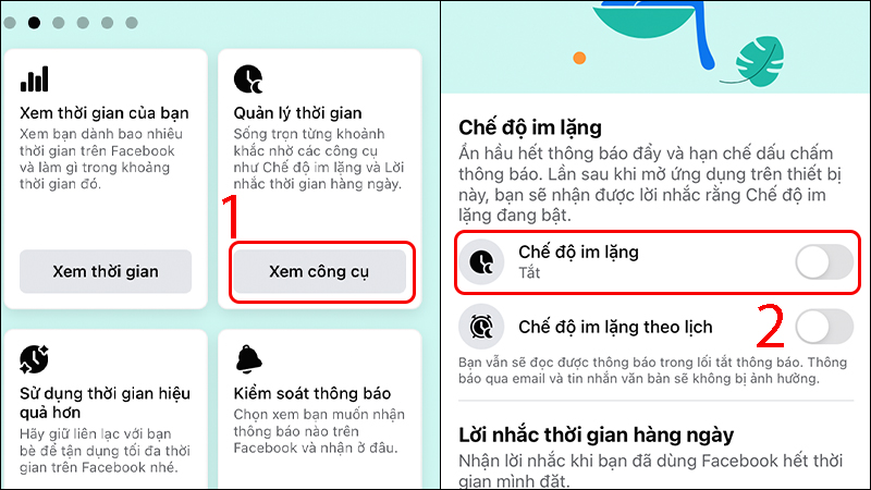 Bật Chế độ im lặng