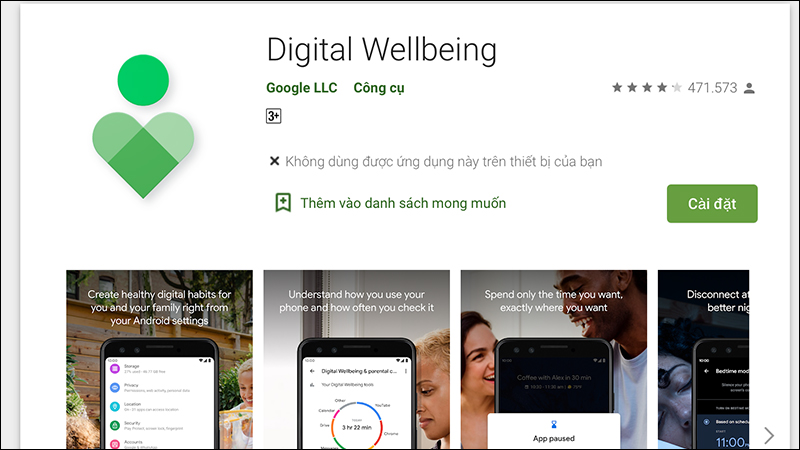 Ứng dụng Digital Wellbeing