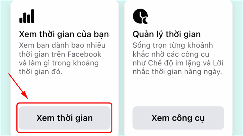 Xem thời gian sử dụng Facebook của bạn