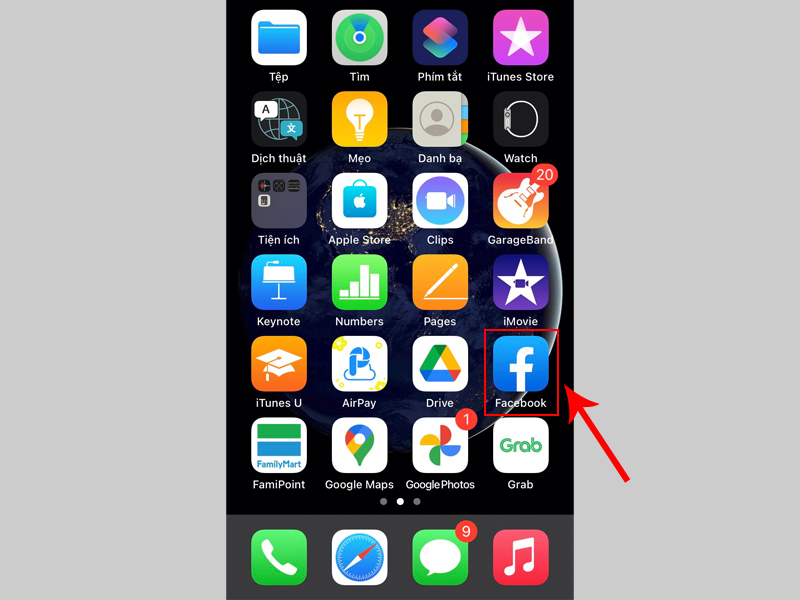 Truy cập vào Facebook trên iPhone của bạn