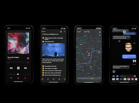 Chế độ Dark mode đẹp mắt trên iOS 13