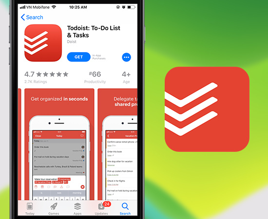 3. Todoist: To-Do List & Taks