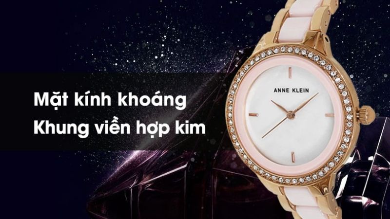 Đồng hồ nữ Anne Klein AK/1418RGLP có thiết kế nữ tính