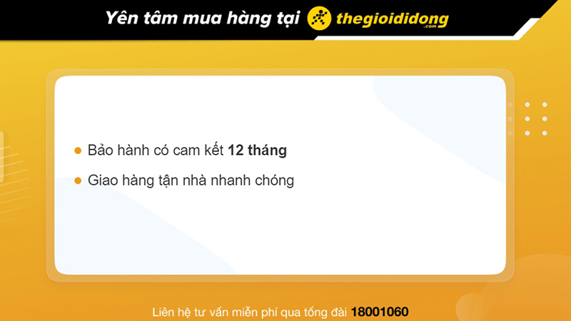 Chính sách bảo hành cáp, sạc Apple tại Thế Giới Di Động