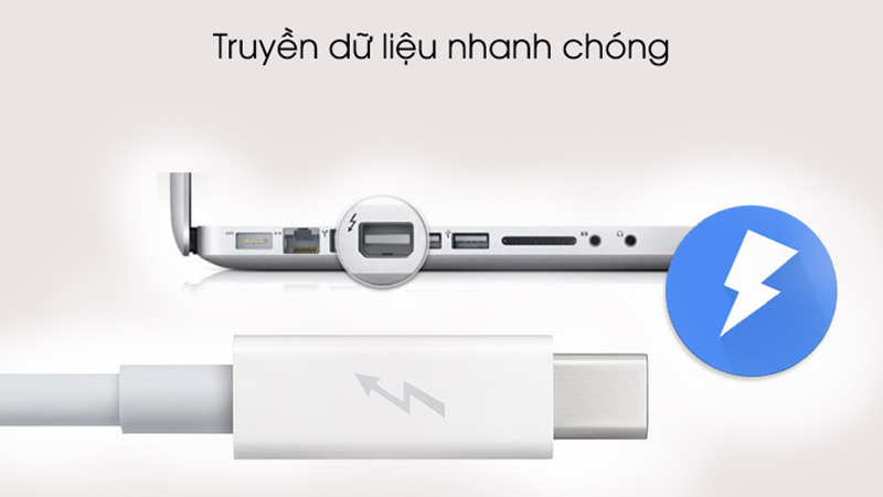 Cáp sạc Apple hỗ trợ tốc độ truyền tải lên đến 10 Gbps