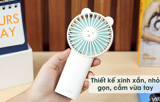 hiết kế nhỏ gọn của quạt, bạn có thể dễ dàng mang chúng đến bất cứ đâu