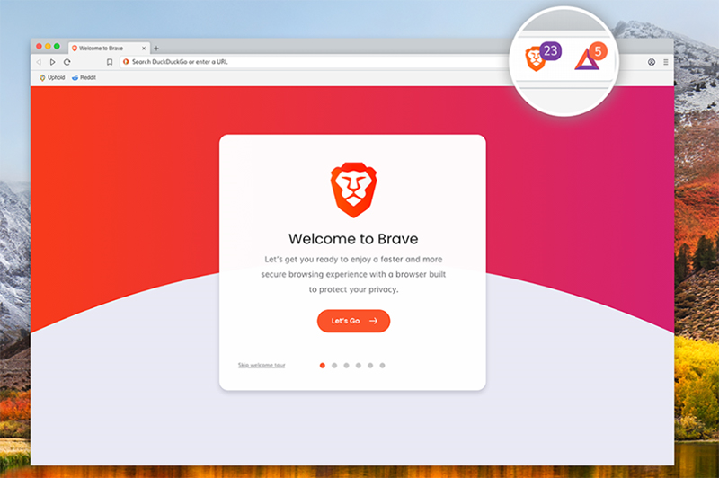 Brave là trình duyệt Internet nhẹ, khá nhanh và an toàn với trình chặn quảng cáo tích hợp