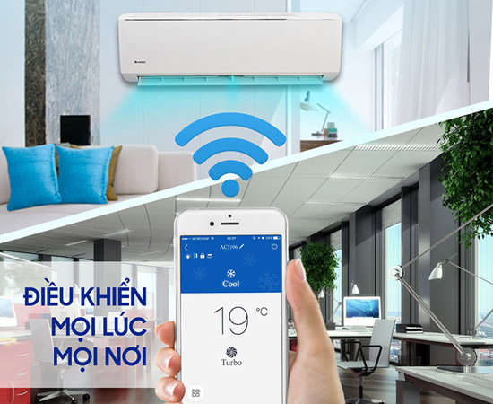 Điều khiển máy lạnh qua Wifi.