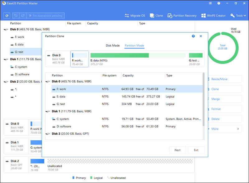 Phần mềm EaseUS Partition Master