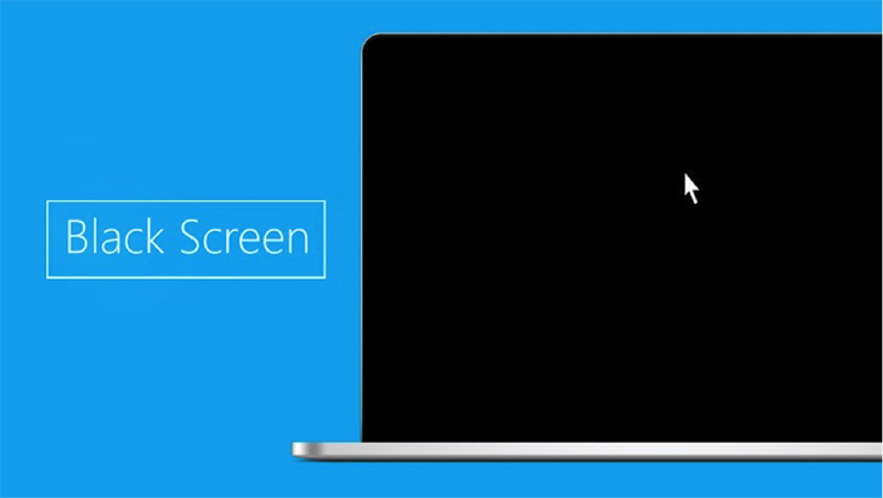 Màn hình laptop bị tối đen hoặc xanh