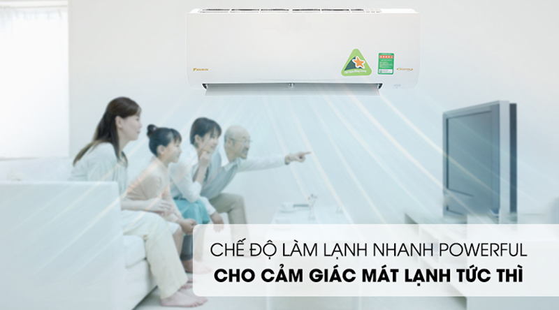 Công nghệ Powerful của điều hòa Daikin