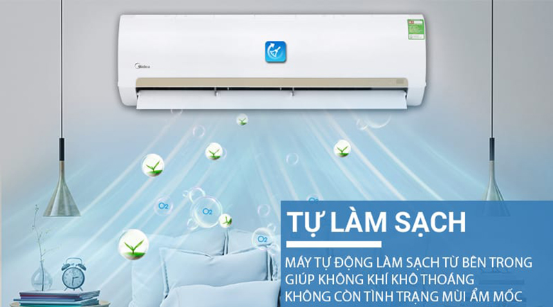 Tính năng Self-cleaning của máy lạnh Midea