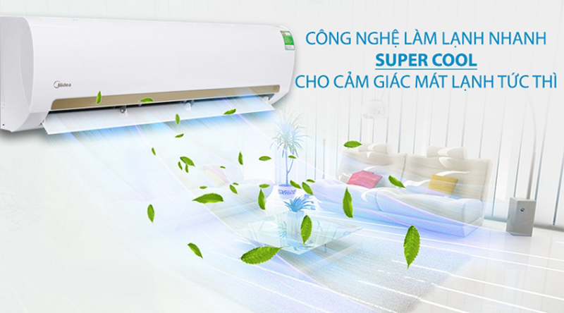 Máy lạnh Midea trang bị công nghệ Super Cool