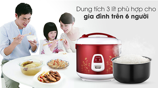 Nồi cơm điện cơ với dung tích lớn