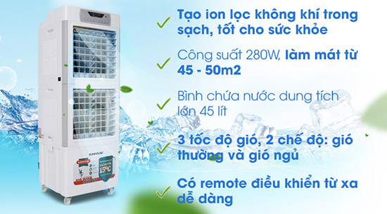 Quạt điều hòa là thiết bị làm mát bằng hơi nước