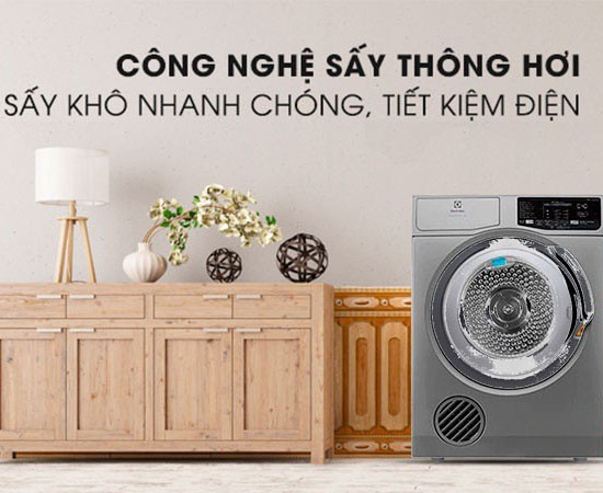 Máy sấy quần áo loại thông hơi