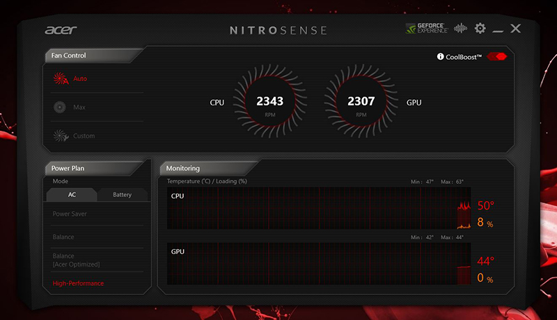 Phần mềm Nitro Sense