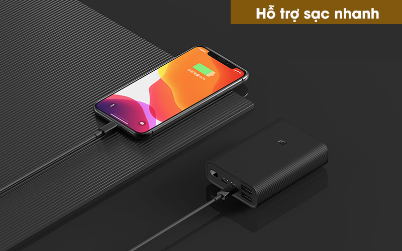Hầu hết sạc dự phòng Xiaomi đều hỗ trợ sạc nhanh 