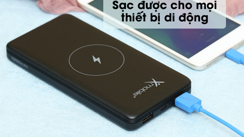 Sạc dự phòng Xmobile kết nối được nhiều thiết bị