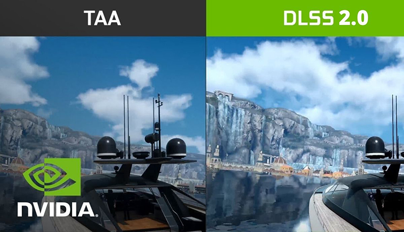 minh hoạ công nghệ NVIDIA DLSS 2.0