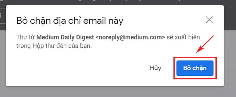 Cách chặn email, thư rác, mail quảng cáo trong Gmail trên máy tính(13)