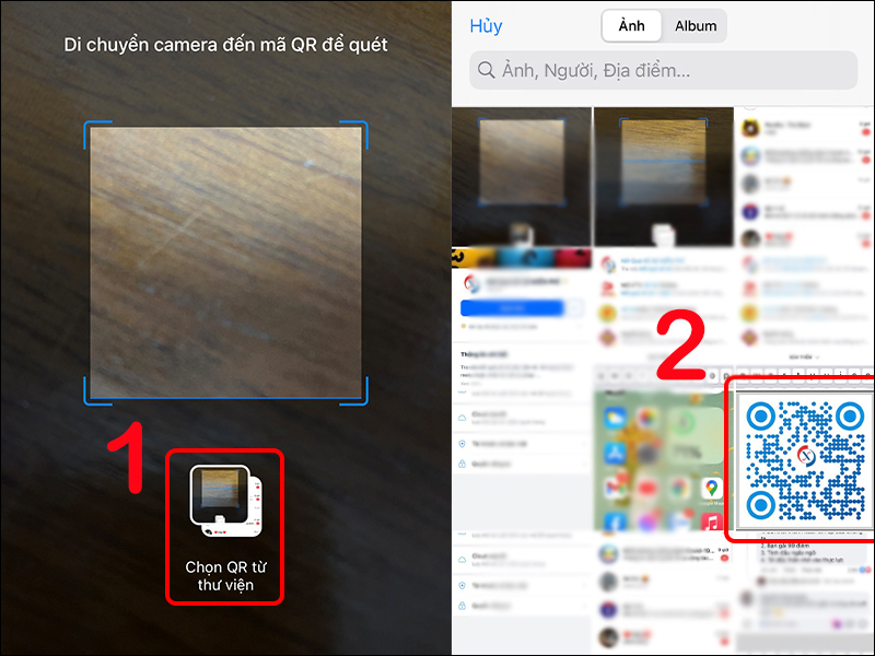 Quét mã QR qua hình ảnh