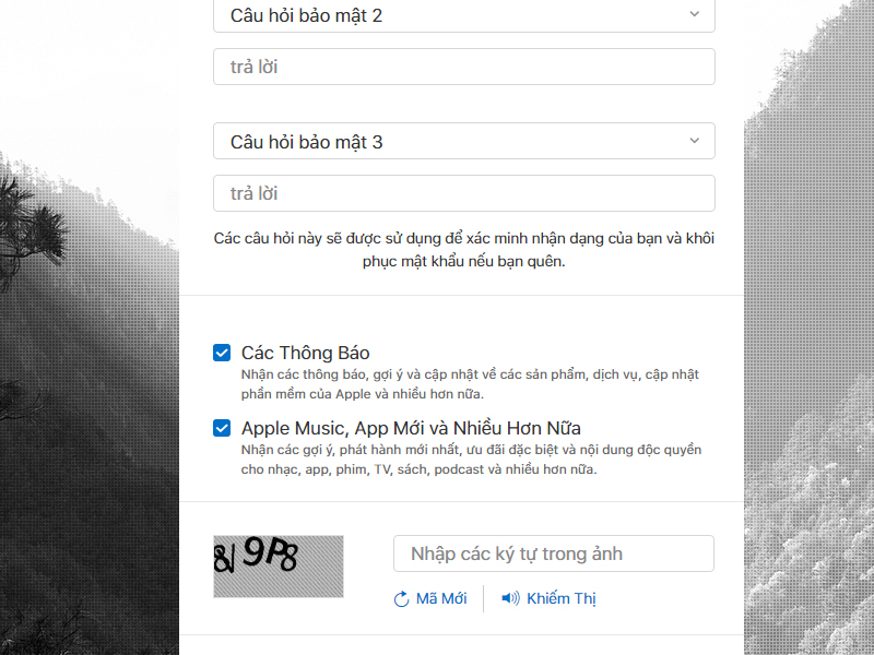 Thiết lập câu hỏi bảo mật để tăng tính bảo mật cho tài khoản Apple ID