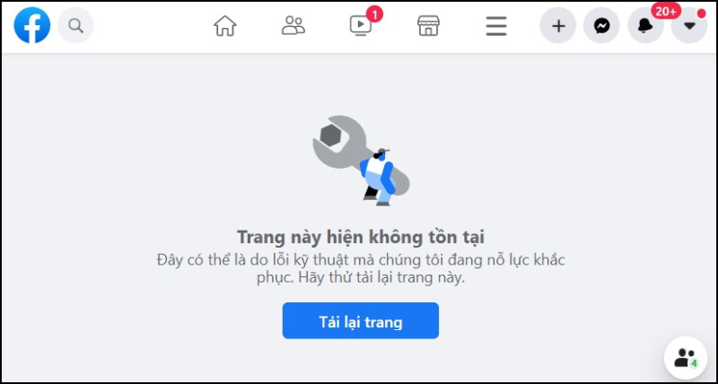 Trang cá nhân không thể xem được khi bị chặn