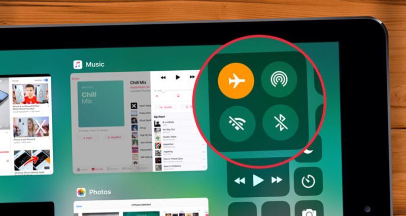 Bật chế độ máy bay sẽ giúp iPad sạc pin nhanh hơn