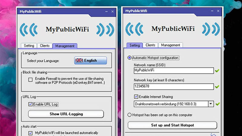 Phần mềm MyPublicWiFi