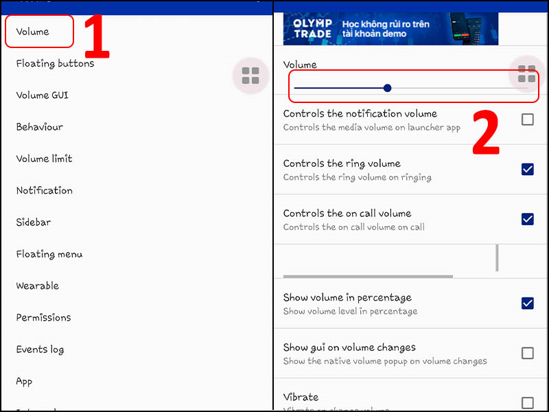 Sử dụng phần volume trong ứng dụng