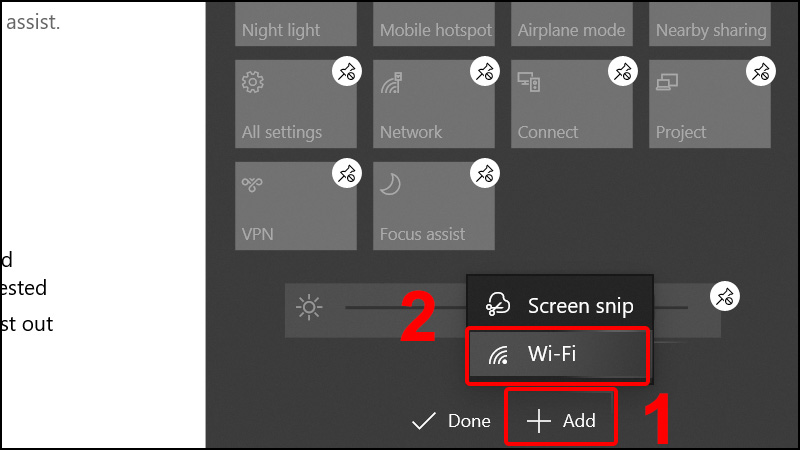 Nhấn vào Add và chọn Wi-Fi