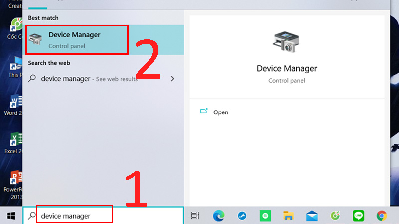 Tại Start gõ tìm kiếm Control Panel > Tìm Devices and Printers