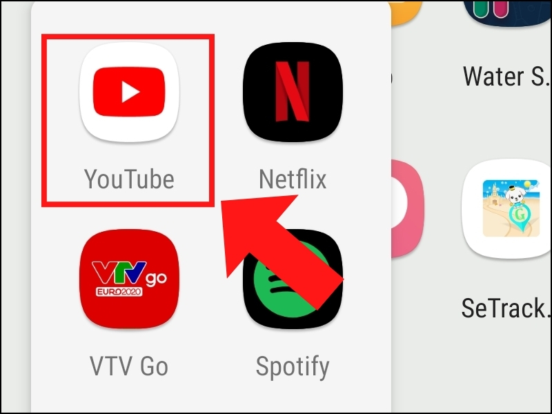 Chọn Youtube