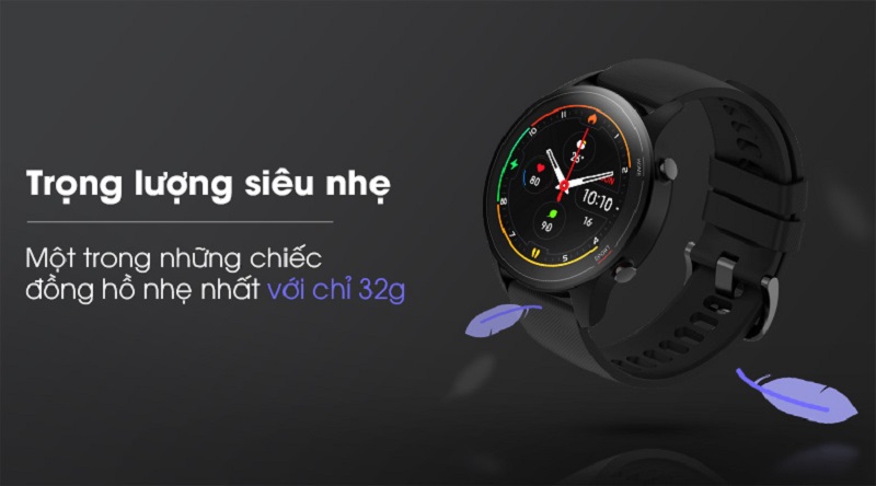 Xiaomi Mi Watch là một trong những chiếc đồng hồ nhẹ nhất với trọng lượng 32g