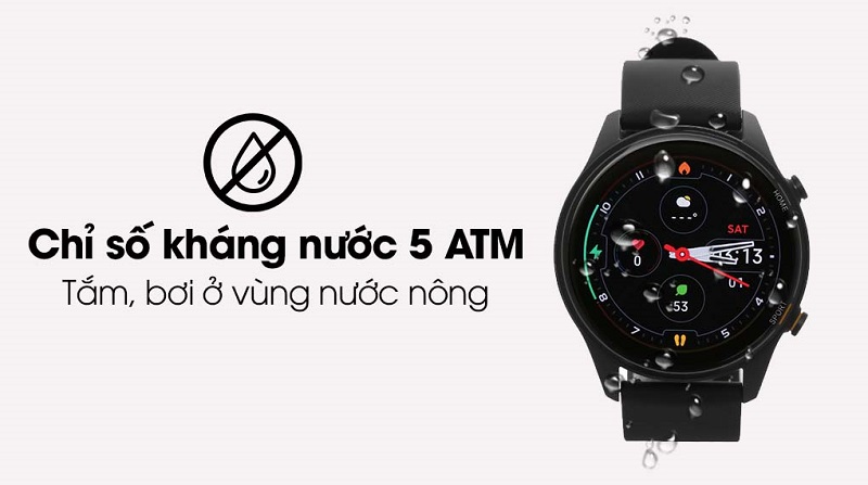 Xiaomi Mi Watch được đánh giá có khả năng chống nước ở mức 5ATM