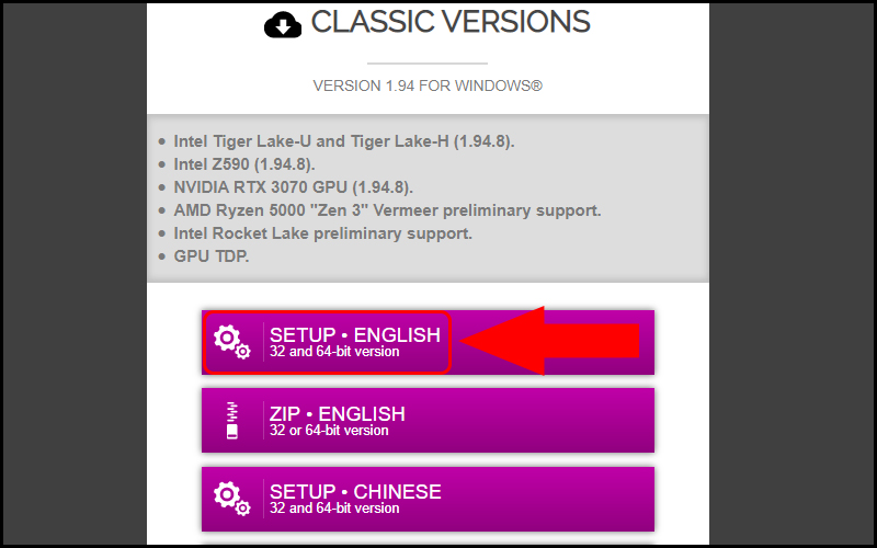 Tải phần mềm CPU-Z