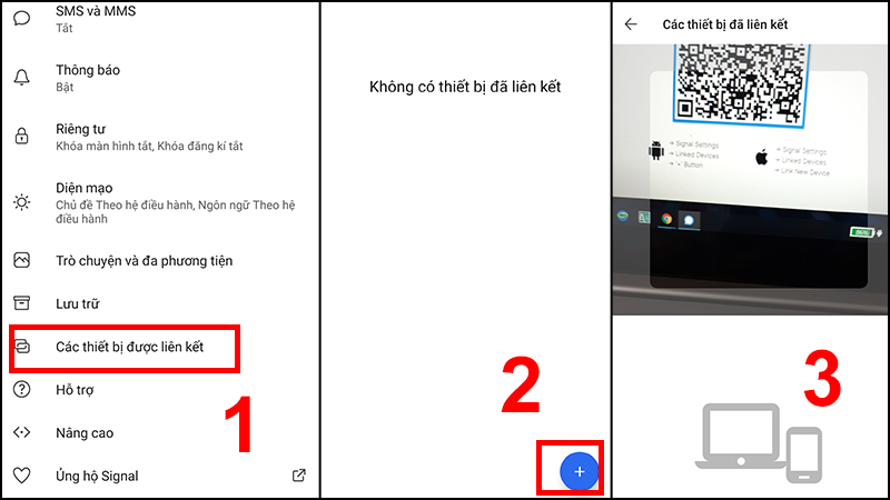 Sử dụng ứng dụng Signal trên máy tính