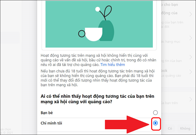 Ẩn các hoạt động tương tác trên Facebook