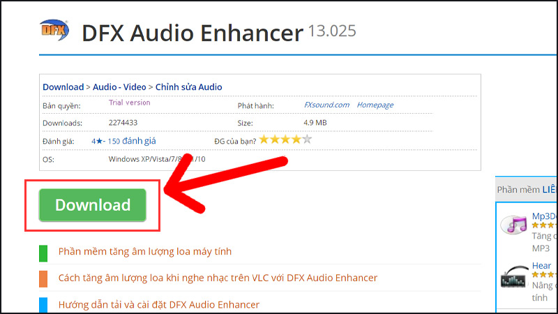 Tải phần mềm DFX Audio Enhancer