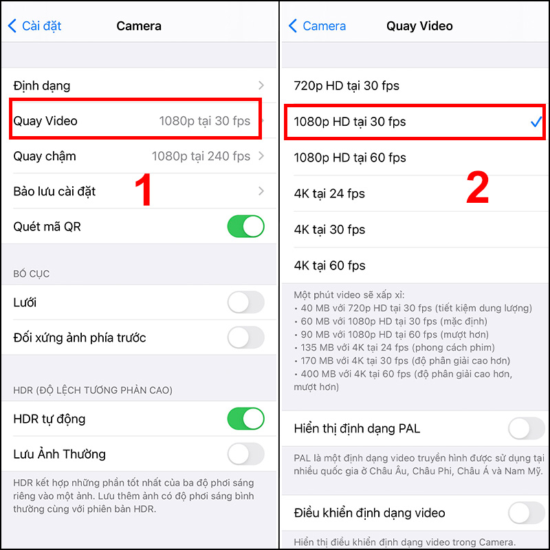 Giảm kích thước video gốc
