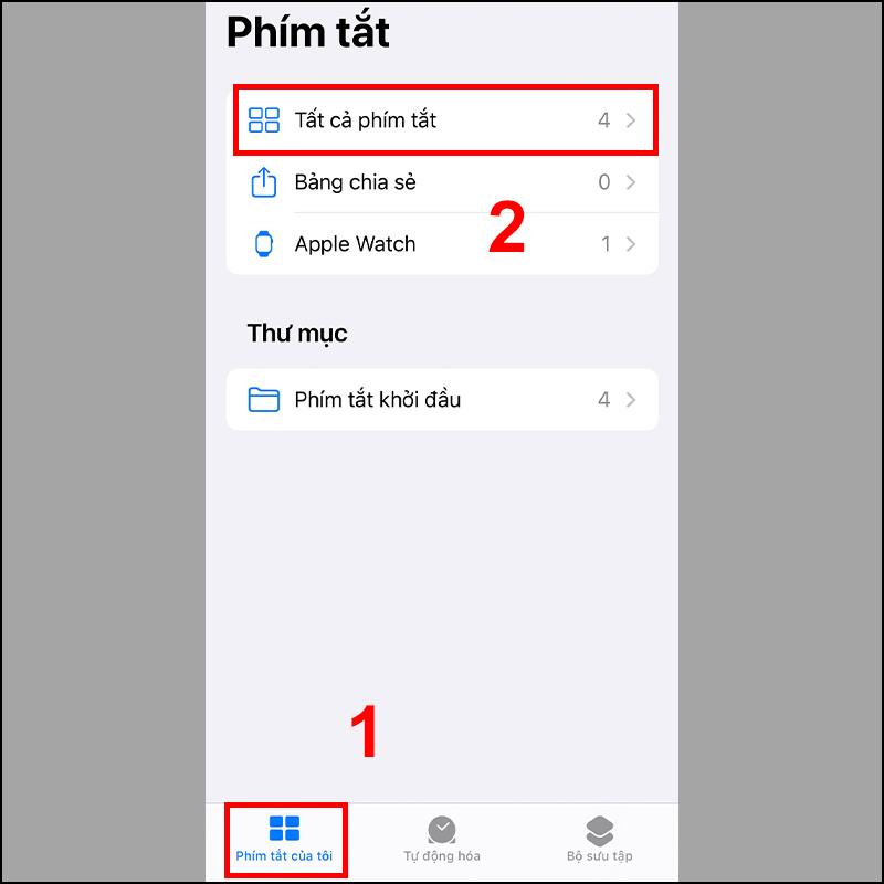 Tạo phím tắt Play/Pause trên Shortcuts