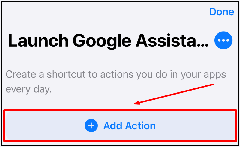 Thêm tác vụ cho Shortcut
