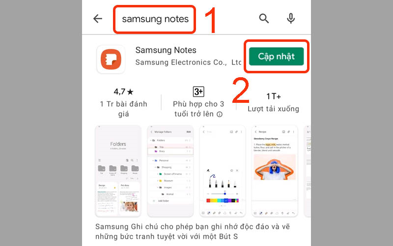 Cập nhật ứng dụng trong Google Play