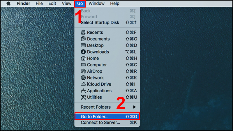 hình ảnh go to folder finder