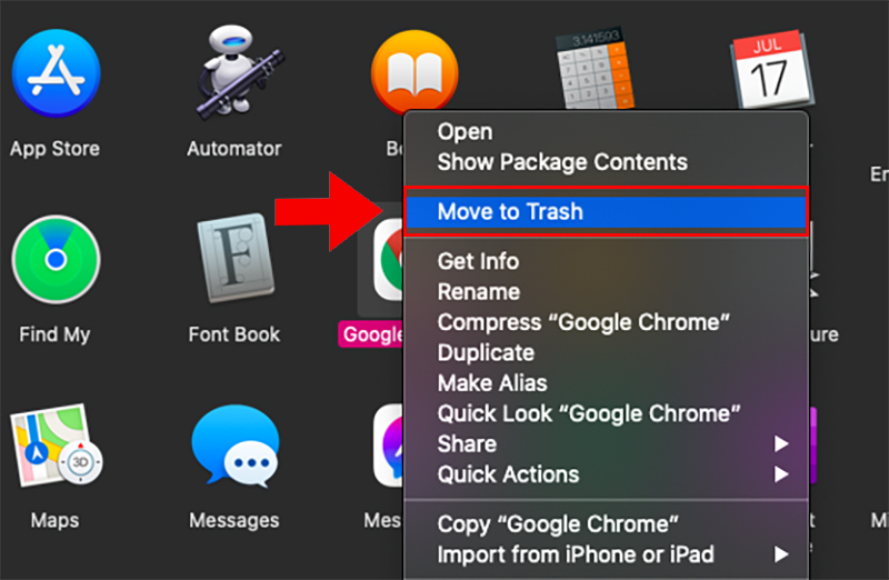 hình ảnh xoá chrome