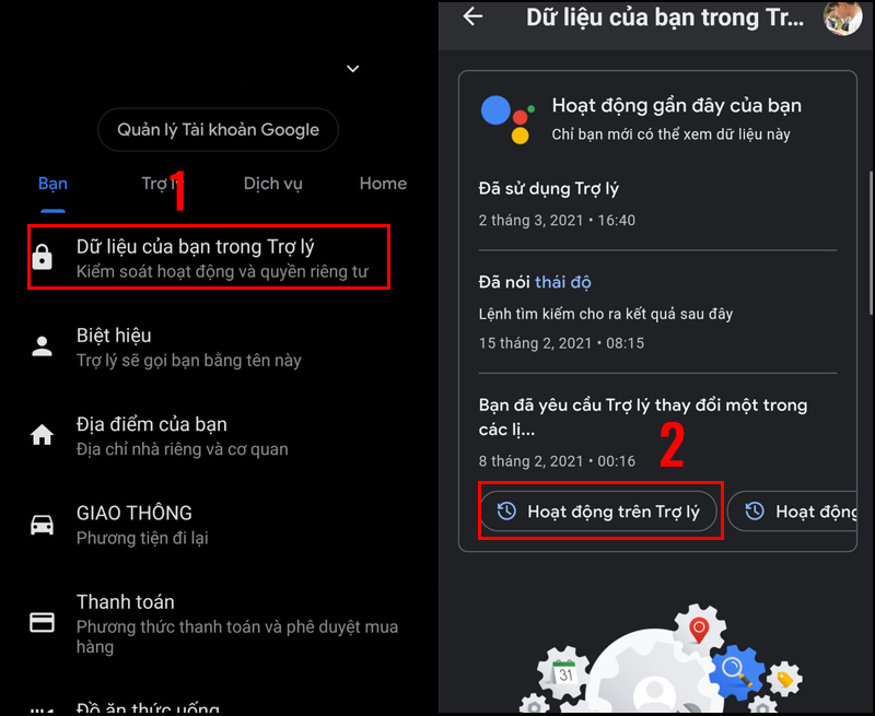 Cách xem lịch sử trò chuyện với Trợ lý ảo Google