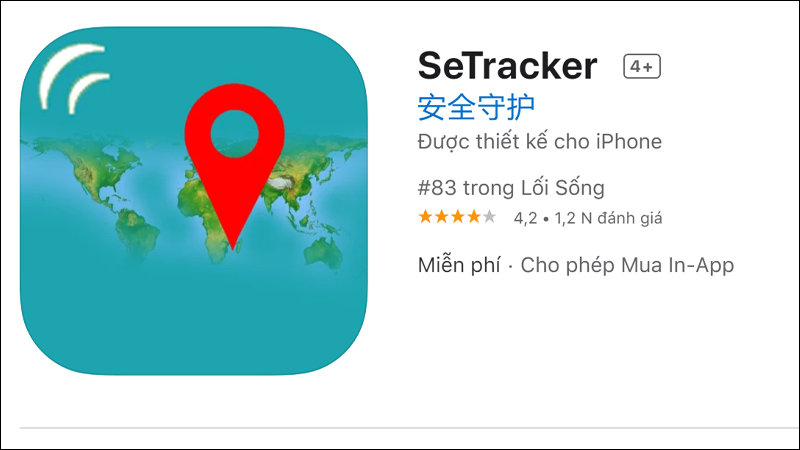 Tải ứng dụng SeTracker iPhone